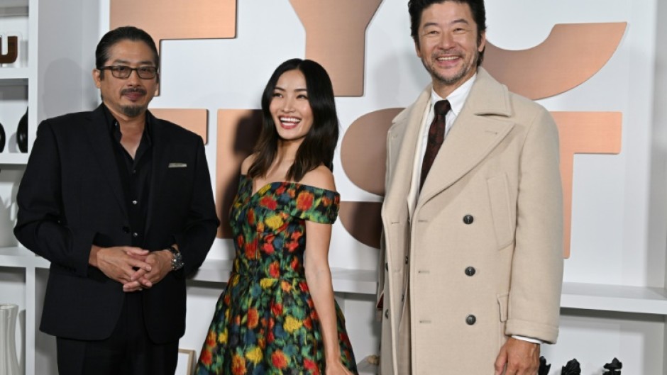 (L-R) Emmy wins are predicted for stars Hiroyuki Sanada and Anna Sawai, while supporting actor Tadanobu Asano's villainous turn could ride the 'Shogun' wave to another.