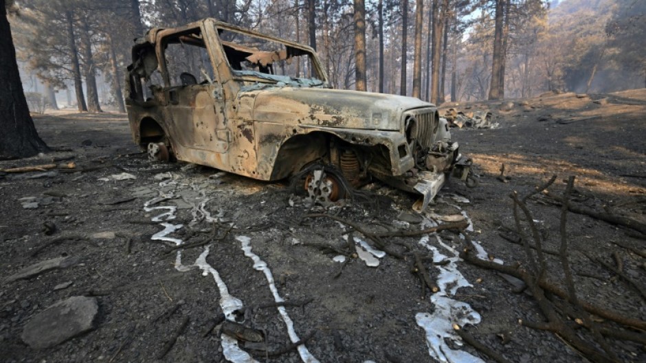 The town of Wrightwood has been badly affected by one of three major wildfires around Los Angeles