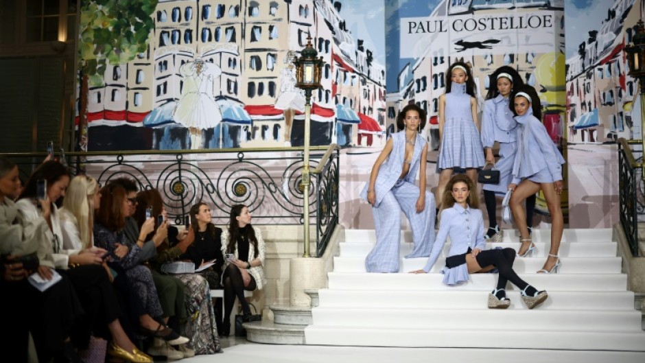 Irish designer Paul Costelloe's spring/summer collection took inspiration from the 1960s and Paris