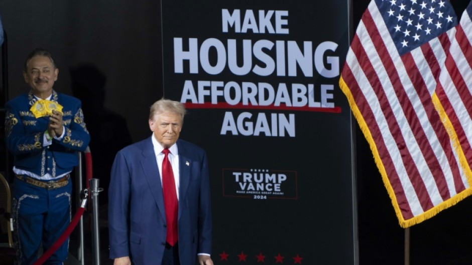 Former US president and Republican presidential candidate Donald Trump arrives to speak at a campaign event in Tucson, Arizona on September 12, 2024