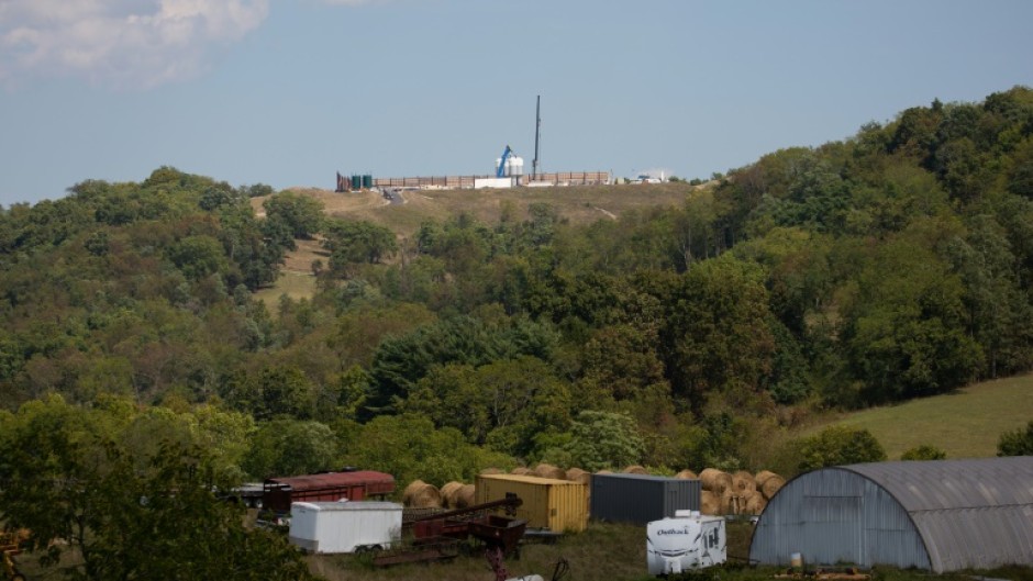 A new natural gas well site under construction in Washington County, Pennsylvania