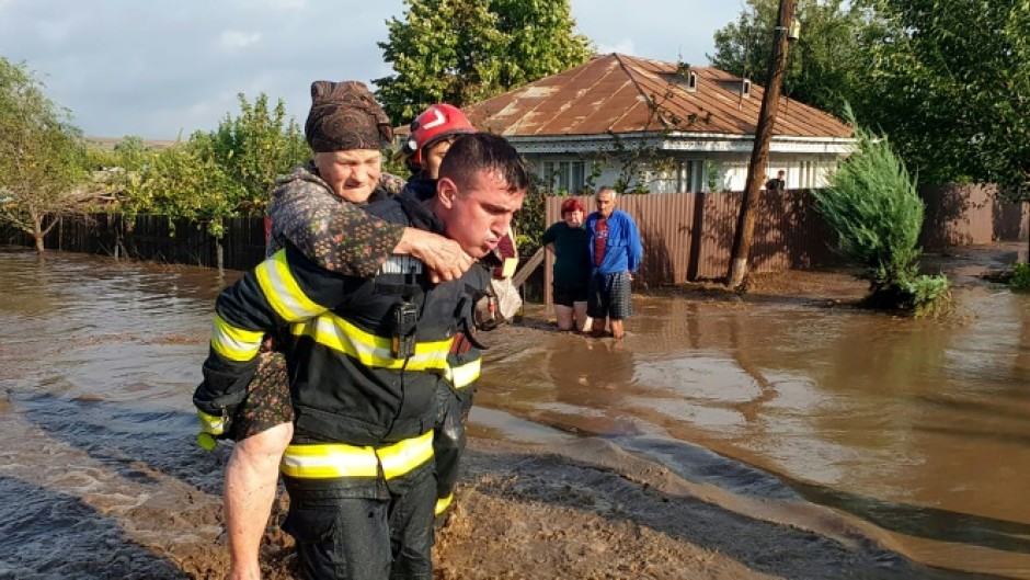 Romanian rescue services said they had rescued hundreds of people across 19 parts of the country 