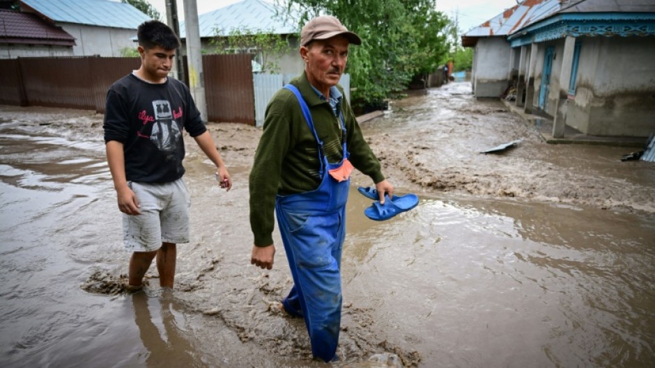 On Saturday, four people died in floods in southeastern Romania 