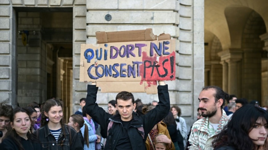 'If they're sleeping they don't consent': A protester at the weekend