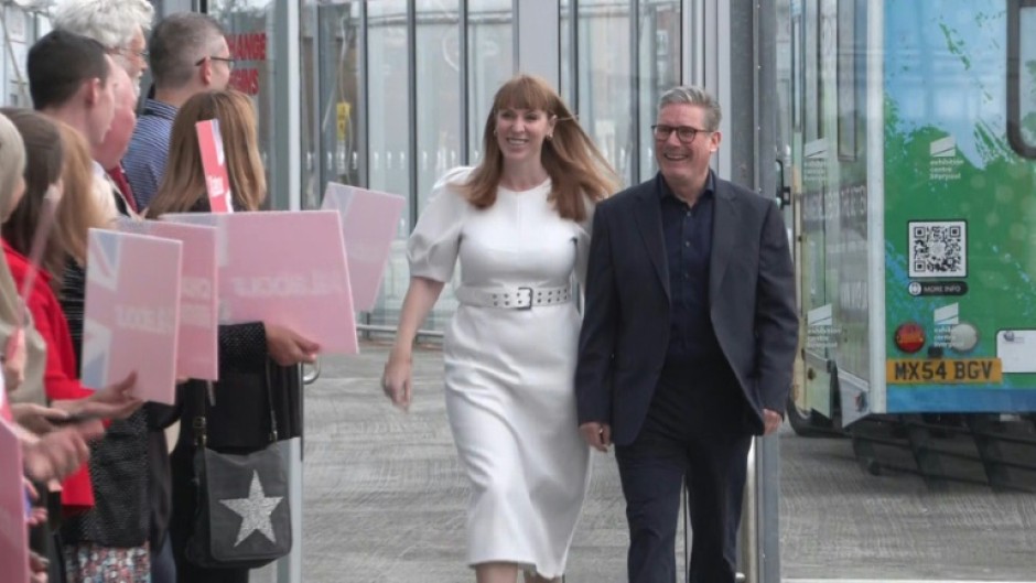 UK Prime Minister Keir Starmer arrives for Labour Party Annual Conference