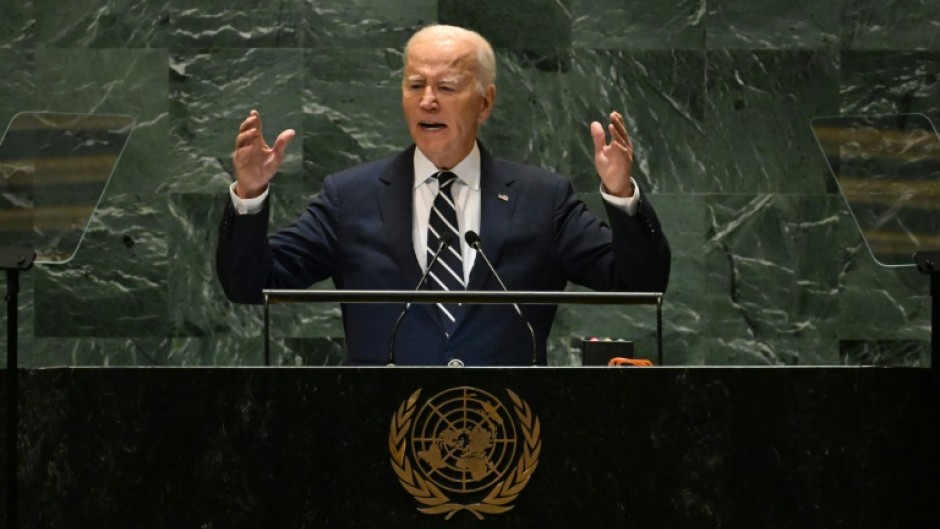 Biden addressed the UN General Assembly for the final time at US president, having ended his re-election bid over the summer