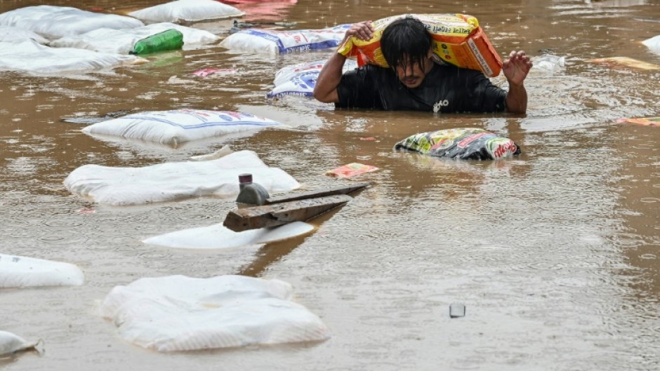 Entire neighbourhoods in Kathmandu were inundated over the weekend with flash floods reported in rivers coursing through the capital