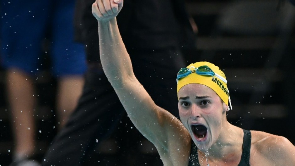 Australia's Kaylee McKeown set a new 100m backstroke short-course world record at the Australian championships