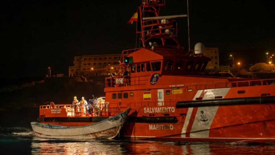 Sea rescue services said they had managed to save 27 people