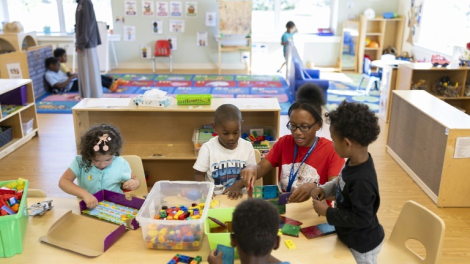 About 60 percent of US households spend 20 percent or more of their income on child care, according to a survey by online marketplace Care.com