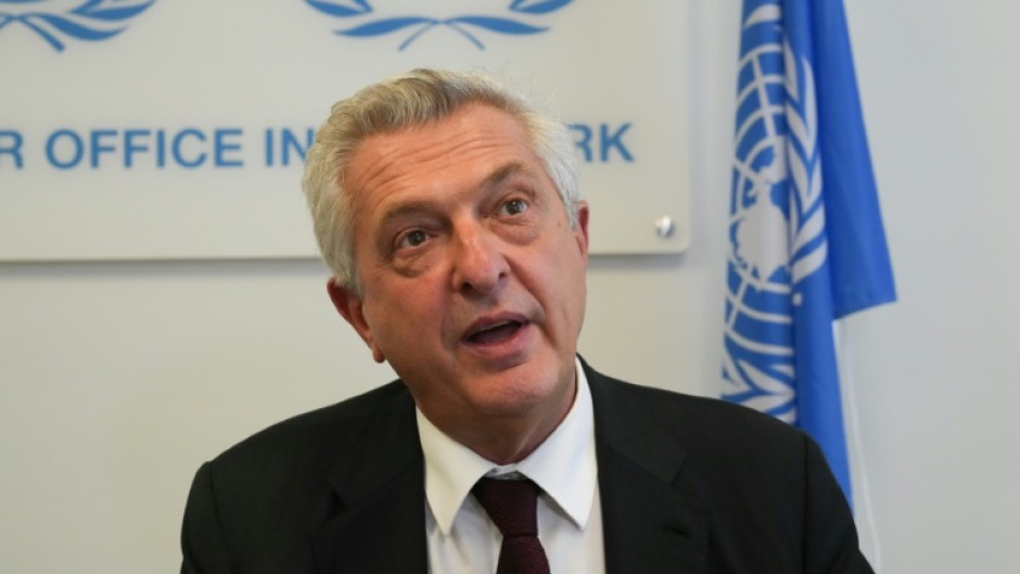 UNHCR chief Filippo Grandi, pictured in September 2024, says Lebanon is facing 'a terrible crisis'