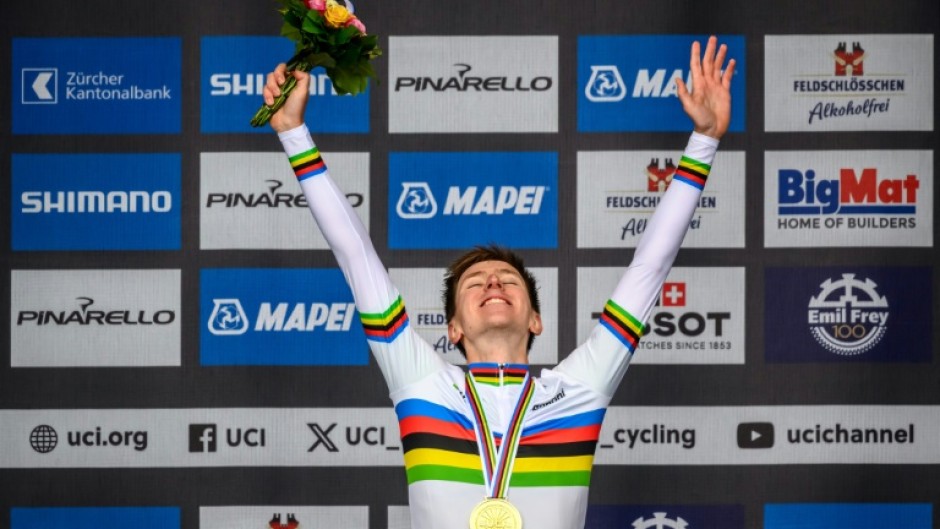 Tadej Pogacar was crowned road cycling world champion last month