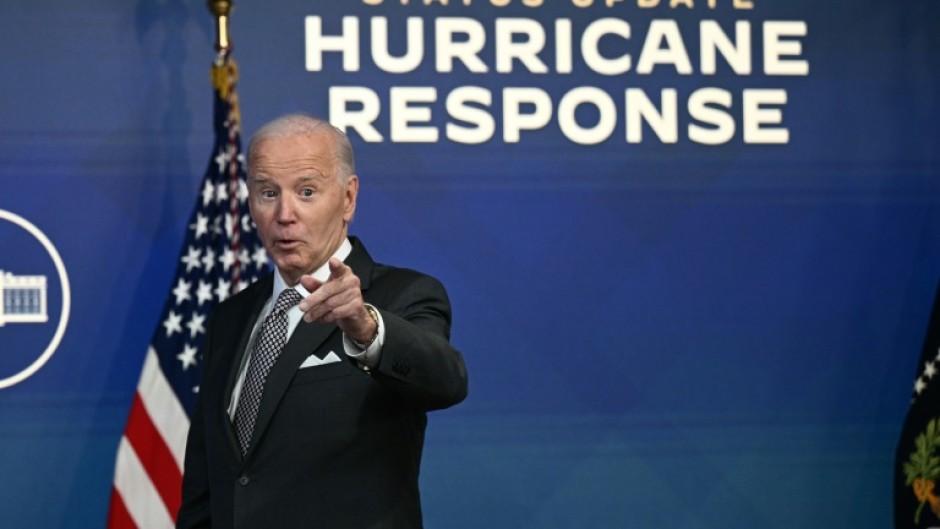 US President Joe Biden offered a testy response to Donald Trump over his criticism of the Biden administration's response to Hurricanes Helene and Milton