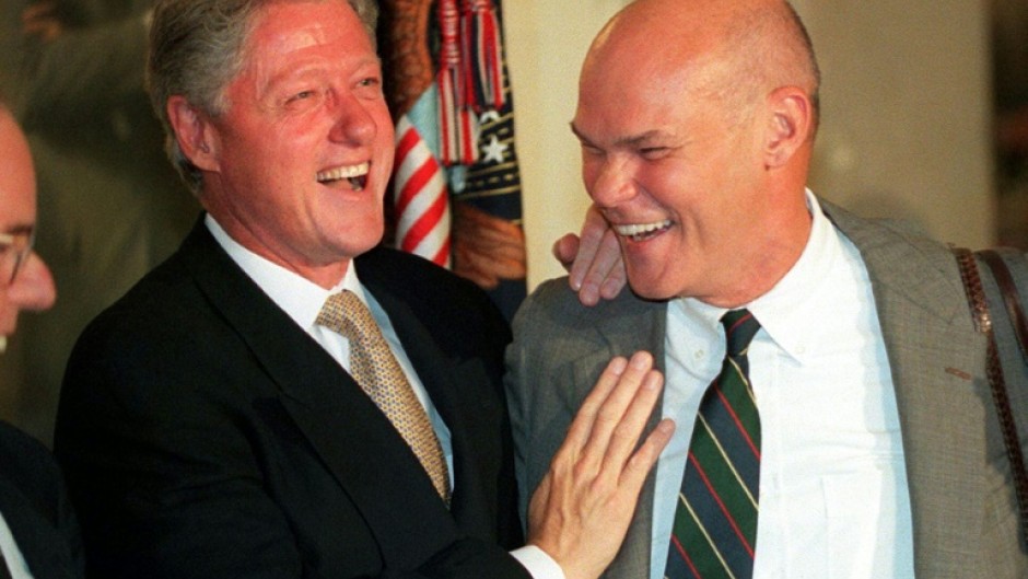 Veteran strategist James Carville (R) steered Bill Clinton to the White House with a campaign best remembered for his pithy motto: it's 
'the economy, stupid'