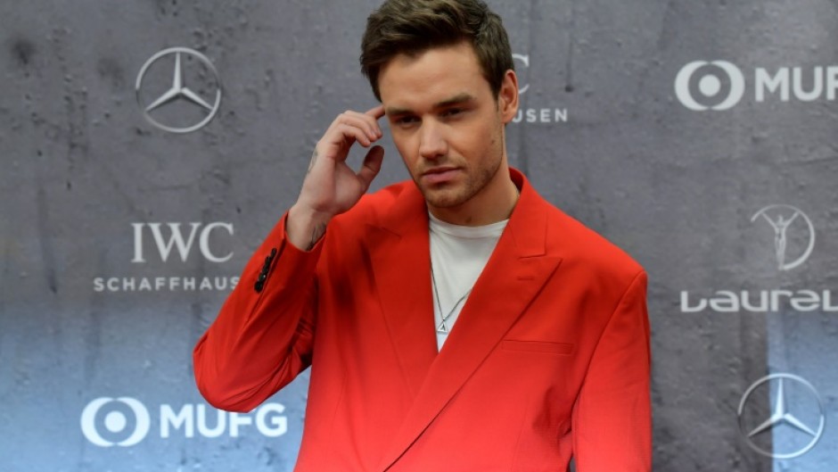 Liam Payne on the red carpet at the Laureus World Sports Awards ceremony in Berlin on February 17, 2020