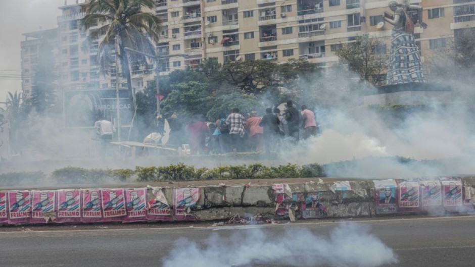 Police fired tear gas to disperse opposition protesters