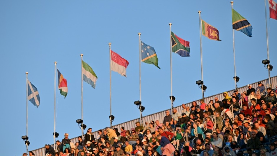 Country flags at the Commonwealth Games in Birmingham in 2022