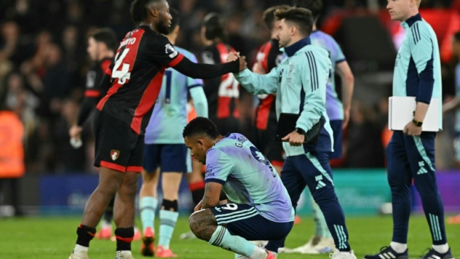 Ten-man Arsenal suffered a shock defeat at Bournemouth