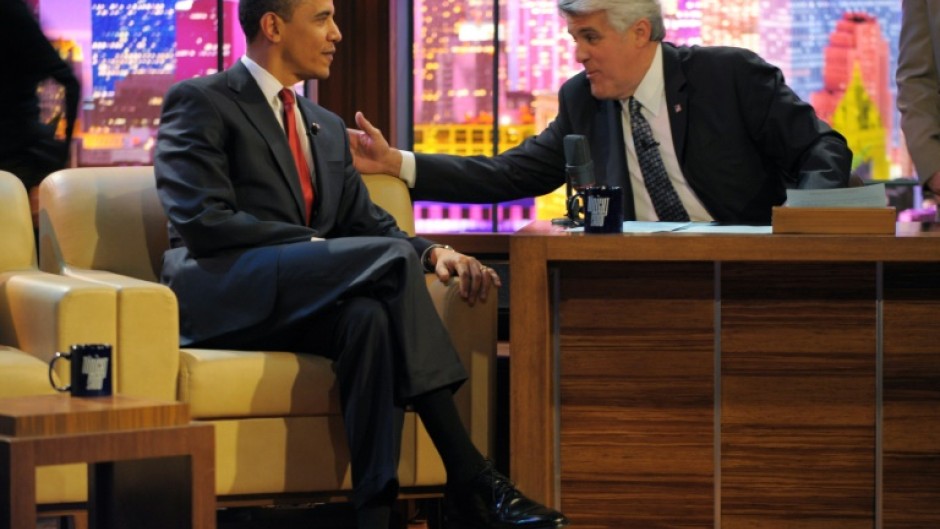 Barack Obama appeared 'The Tonight Show" with then host Jay Leno in 2009