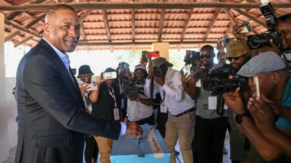 Third time lucky: Botswana human rights lawyer Duma Boko, 54, led his opposition alliance to a historic victory, dislodging a party in power for nearly 60 years 