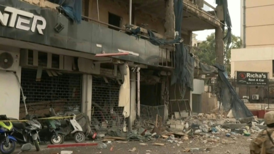 Scene of fresh Israeli strike on Lebanon's southern suburbs