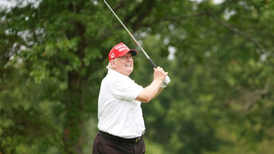 Trump is a self-confessed golf addict who frequently boasts about his ability on social media