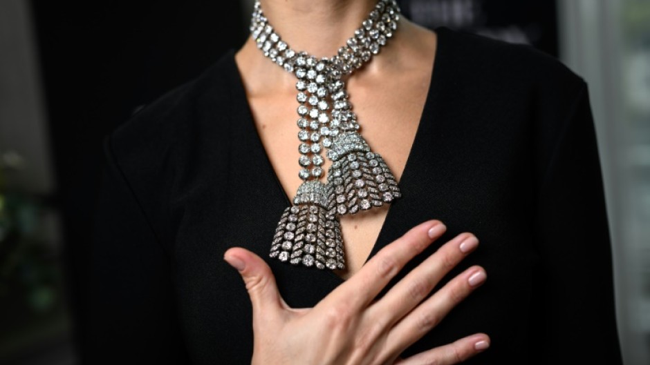 The mysterious necklace contained around 300 carats of diamonds