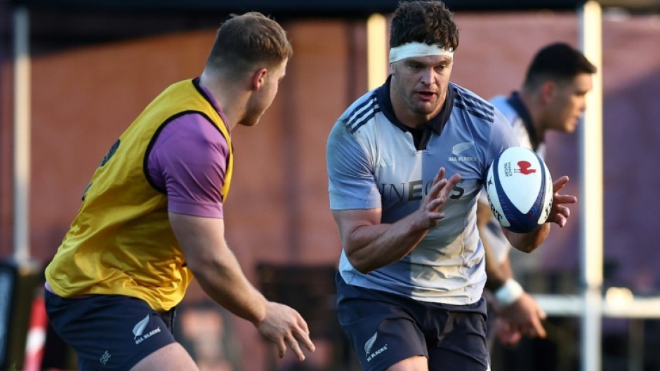 Scott Barrett (R) is joined by his two brothers in New Zealand's team for this weekend