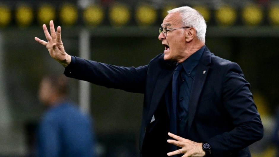 Claudio Ranieri returned to coach Roma on Thursday