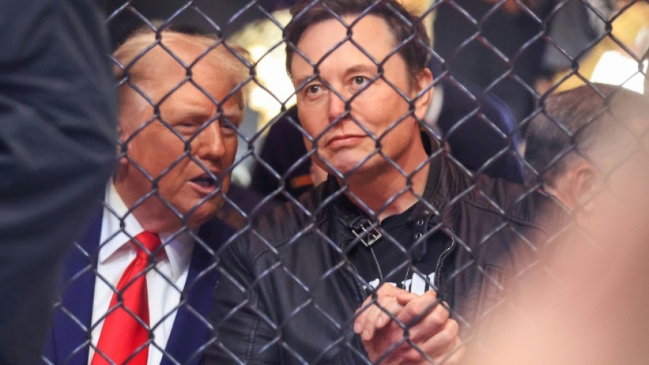 Trump and Musk watched a UFC bout in New York together at the weekend 