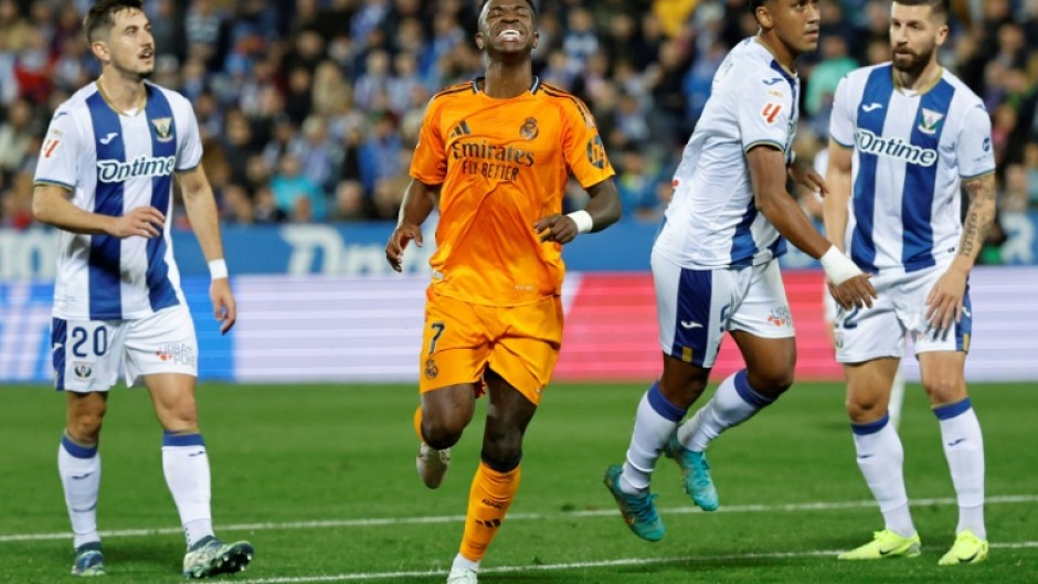 Real Madrid forward Vinicius Junior played the whole match against Leganes on Sunday in La Liga