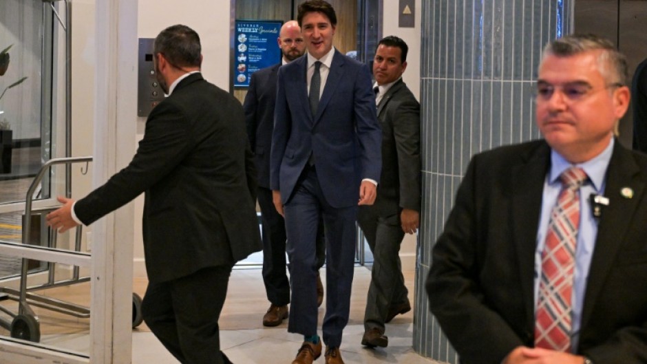 Canadian Prime Minister Justin Treadeau heads to meet US President-elect Donald Trump at his Mar-a-Lago luxury estate