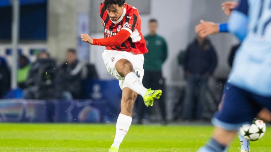 Tijjani Reijnders, seen here in action against Slovan Bratislava in the Champions League, scored a brace as AC Milan beat Empoli 3-O in the Italian league