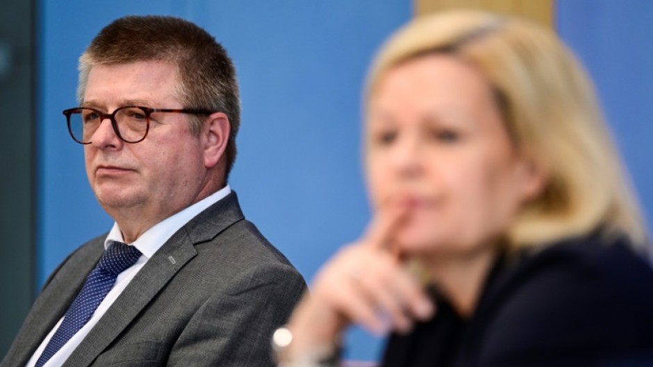 German intelligence chief Thomas Haldenwang and Interior Minister Nancy Faeser are on guard against disinformation attacks targeting the democratic process