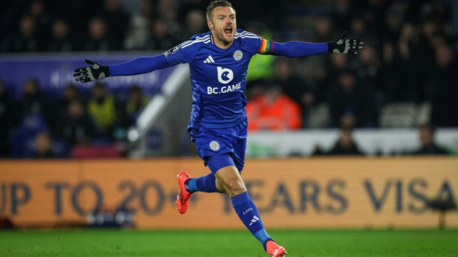 Jamie Vardy opened the scoring in Leicester's 3-1 win over West Ham