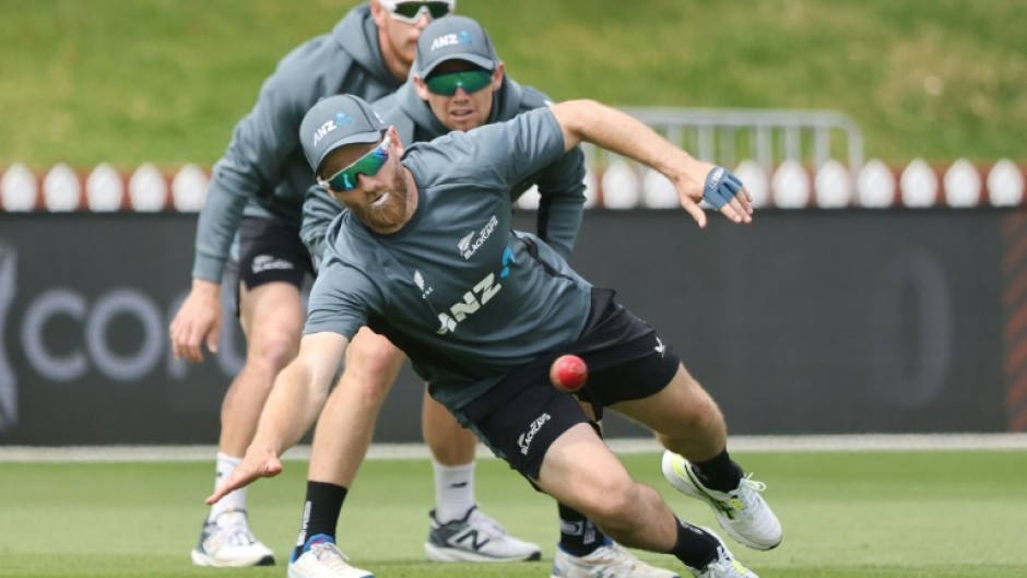 New Zealand in training on the eve of the second Test against England