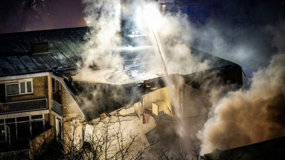 Firefighters battled the blaze for hours