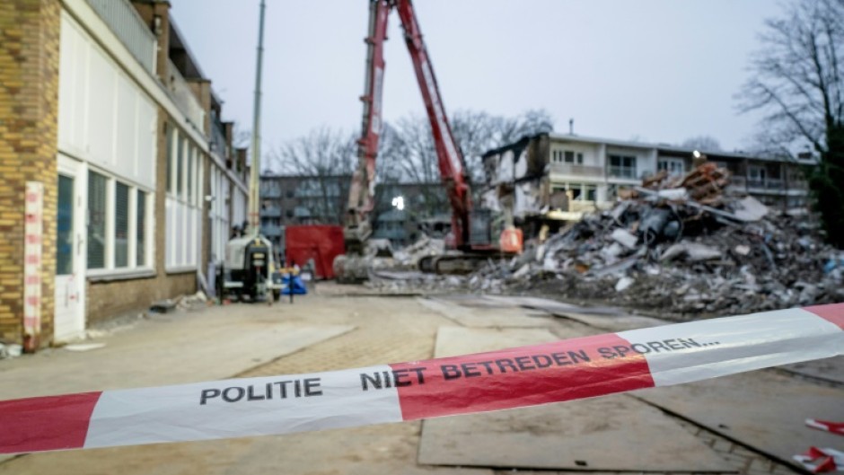 The explosion levelled the apartment block