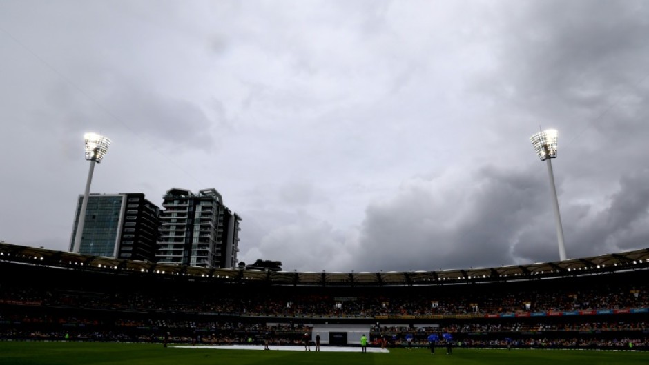 Rain twice stopped play in the morning session of the first day of the third Test match Australia and India in Brisbane