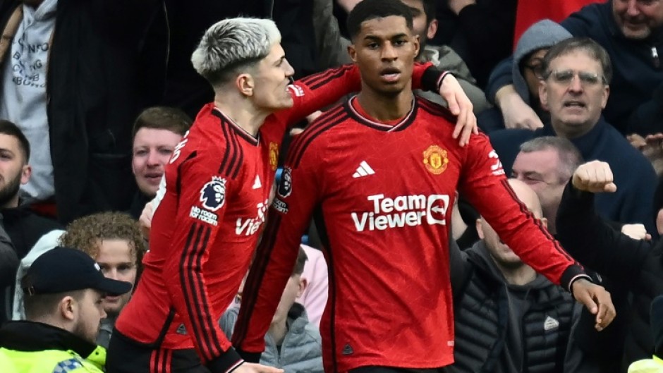 Marcus Rashford (right) and Alejandro Garnacho (left) were dropped from the Manchester United squad