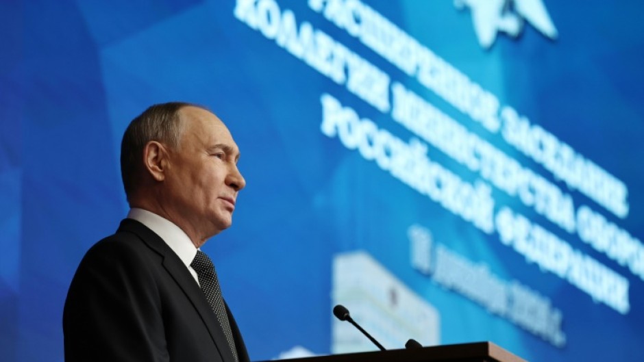 Vladimir Putin said Russian troops had the upper hand across the entire front line in Ukraine