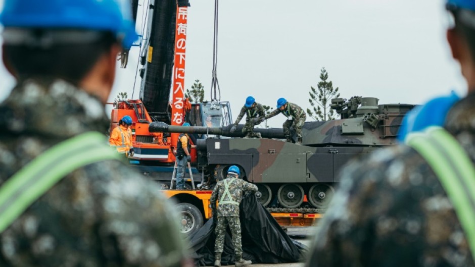 The M1A2s are the first new tanks to be delivered to Taiwan in 30 years