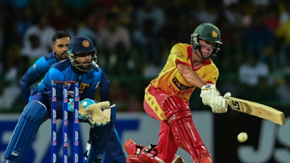 Zimbabwe veteran Sean Williams (R) needs seven more runs against Afghanistan on Friday for his best Test score