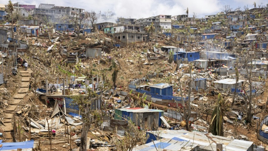 The most devastating cyclone to hit Mayotte in 90 years caused colossal damage on December 14 in France's poorest department