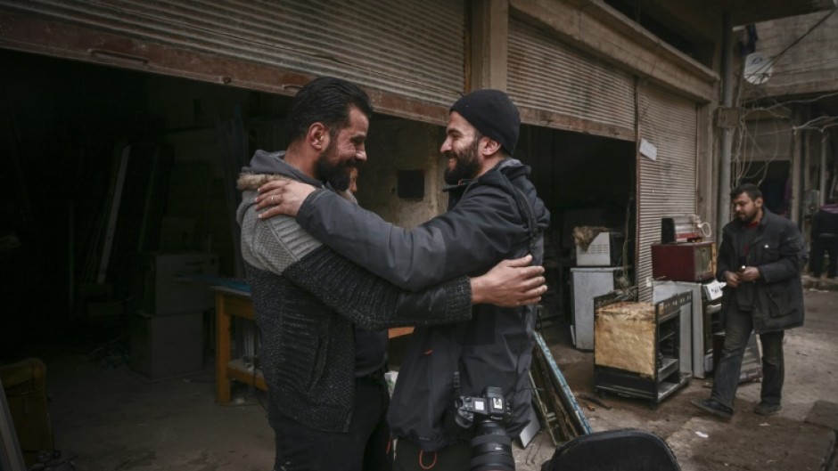 Sameer meets an old friend in his heavily-damaged neighbourhood