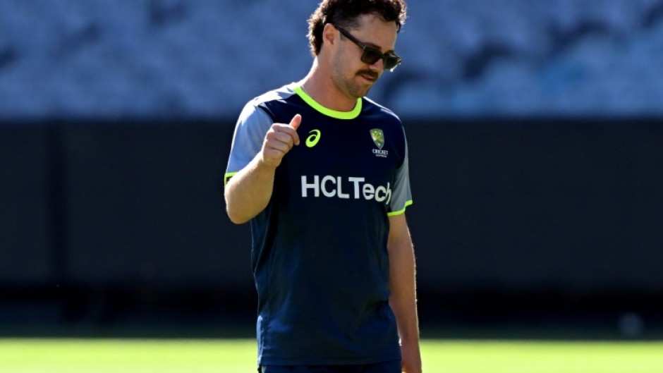 Australian batsman Travis Head during a training session at the Melbourne Cricket Ground on Christmas Day