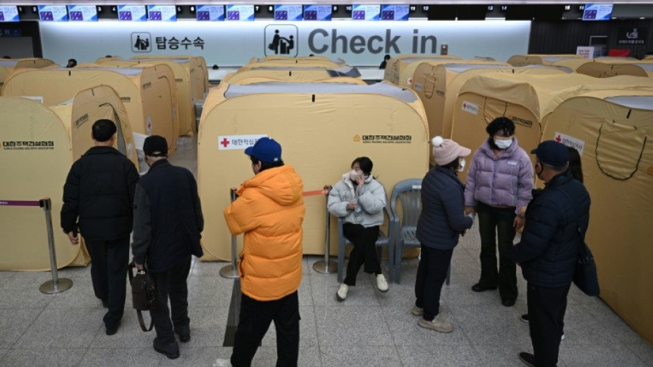 Families have been camped out at the airport since the crash