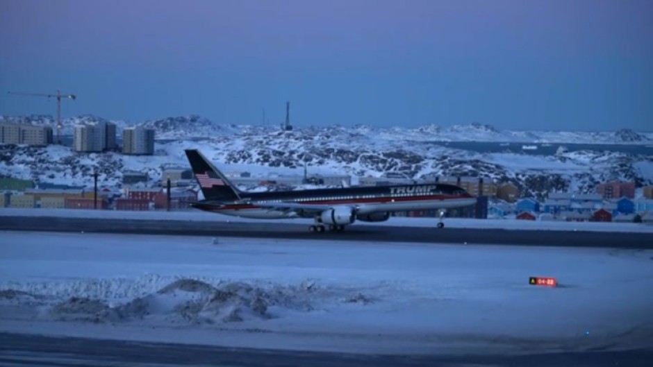 Donald Trump Jr landed in Greenland for  a private visit