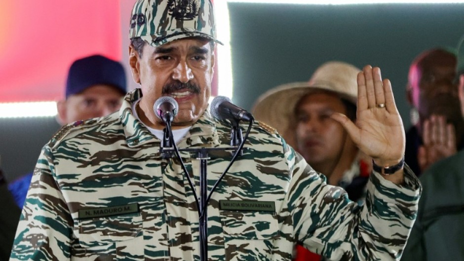 President Nicolas Maduro has claimed re-election to a third term widely dismissed as illegitemate 