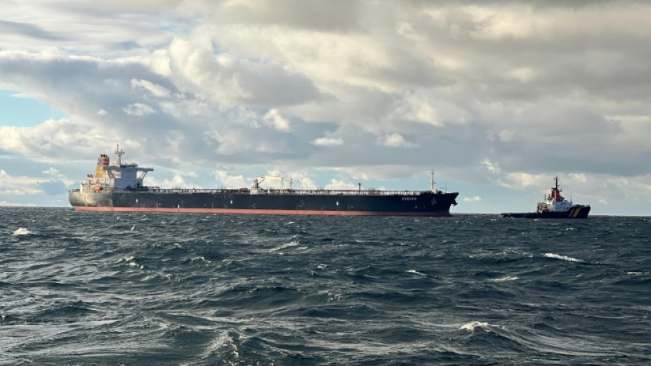 The Eventin, carrying almost 100,000 tonnes of oil, was adrift and 'unable to manoeuver' in the Baltic Sea